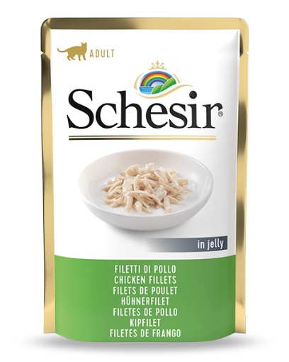 Schesir Cat Pouches 85g - Chicken Fillets in jelly