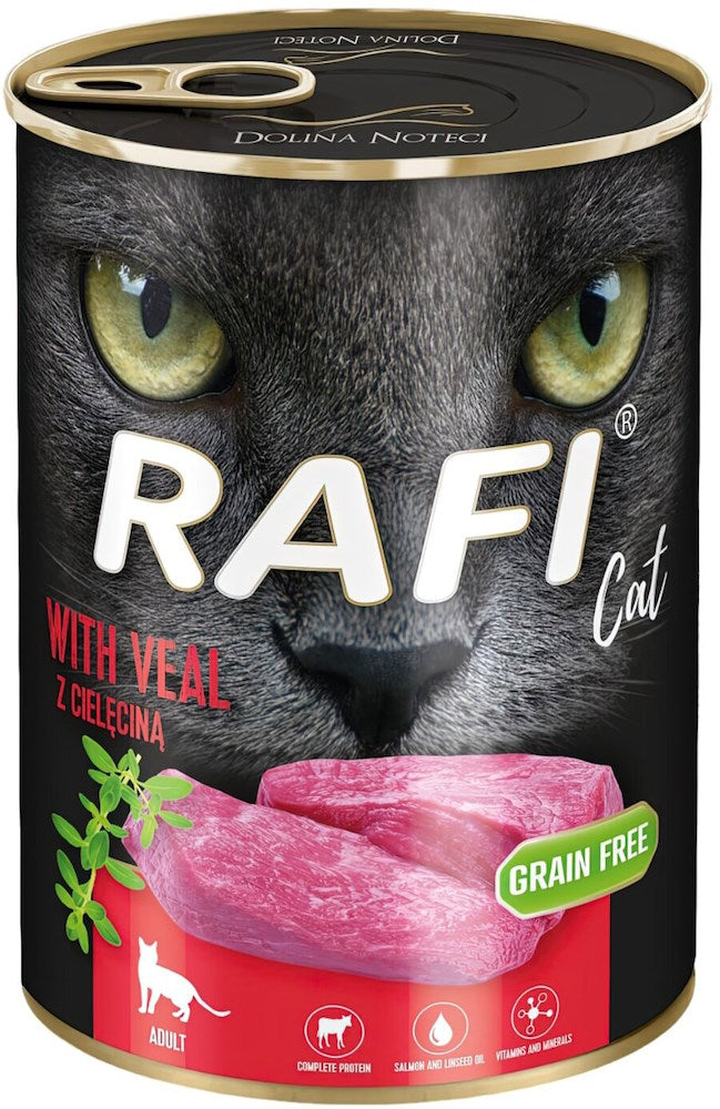 Rafi Cat Tins pate, 400g - Veal