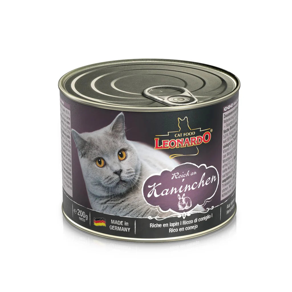 Leonardo Cat tin, 200g - Rabbit