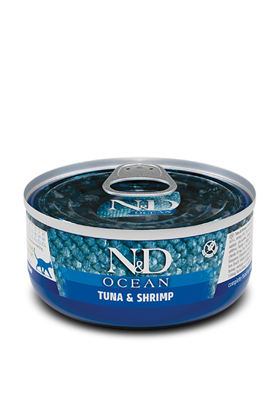 N&D cat tin Ocean Tuna/Squid & Shrimp, 70g