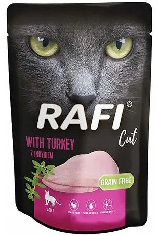 Rafi Cat pouches pate, 100g - Turkey