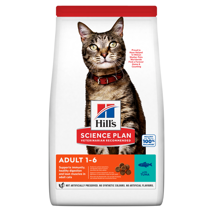 Hill's Science Plan Adult 1-6 Optimal Care cat food with Tuna