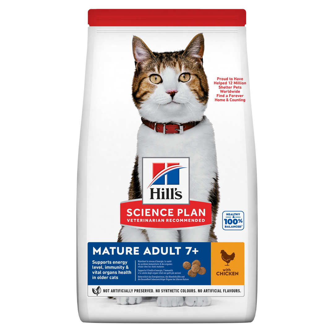 Hill's Science Plan Mature Adult 7+ Active Longevity cat food Chicken