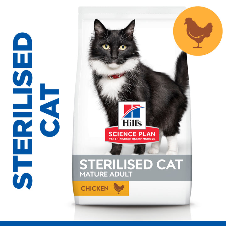 Hill's Science Plan Mature Adult 7+ Sterilised cat food Chicken