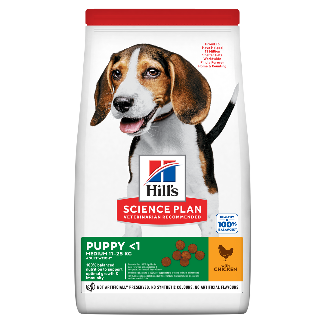 Hill's Science Plan Puppy Healthy Development Medium Dog Food with Chicken