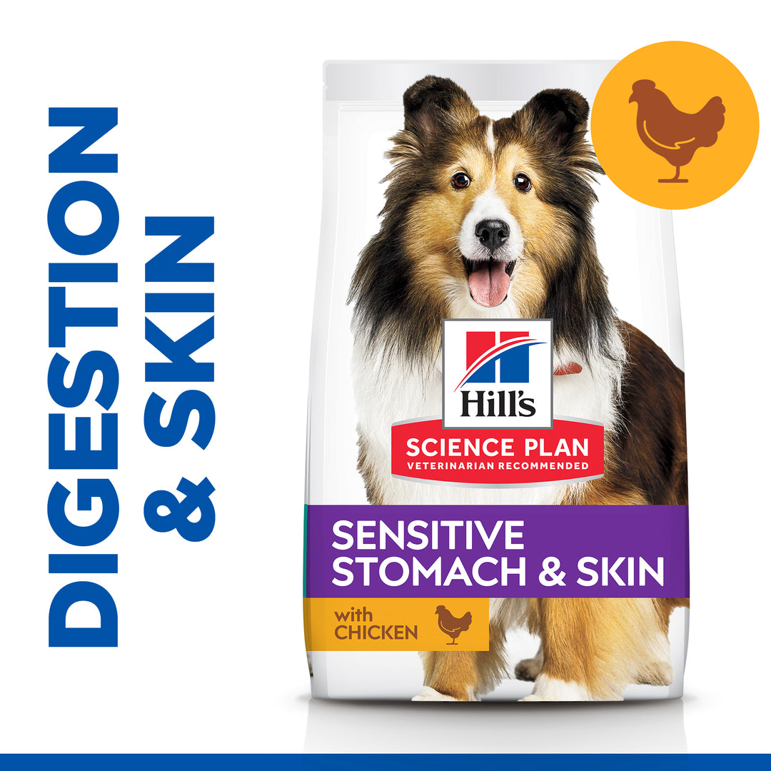 Hill's Science Plan Adult 1-6 Sensitive Stomach & Skin Medium Dog Food with Chicken