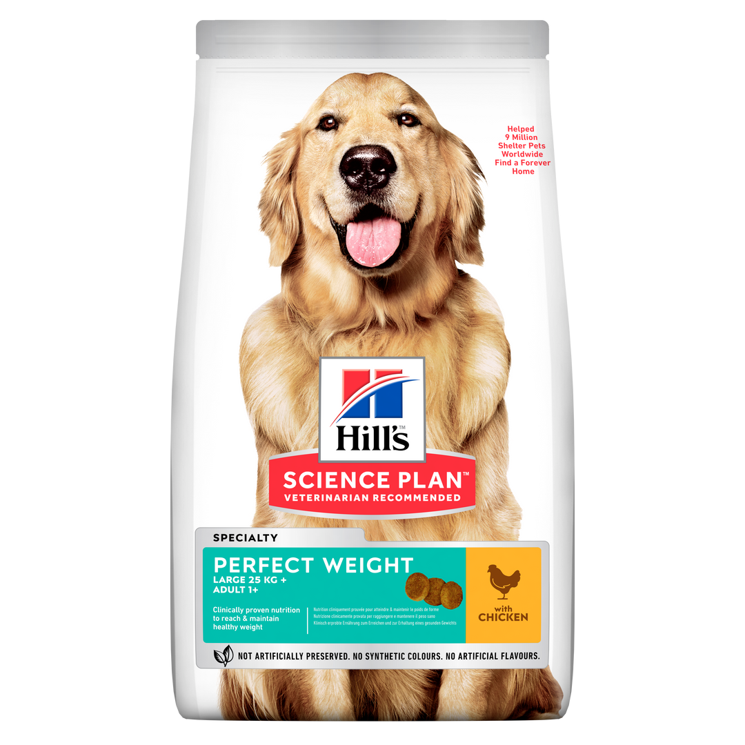 Hill's Science Plan Adult 1-6 Perfect Weight Large Breed Dog Food with Chicken