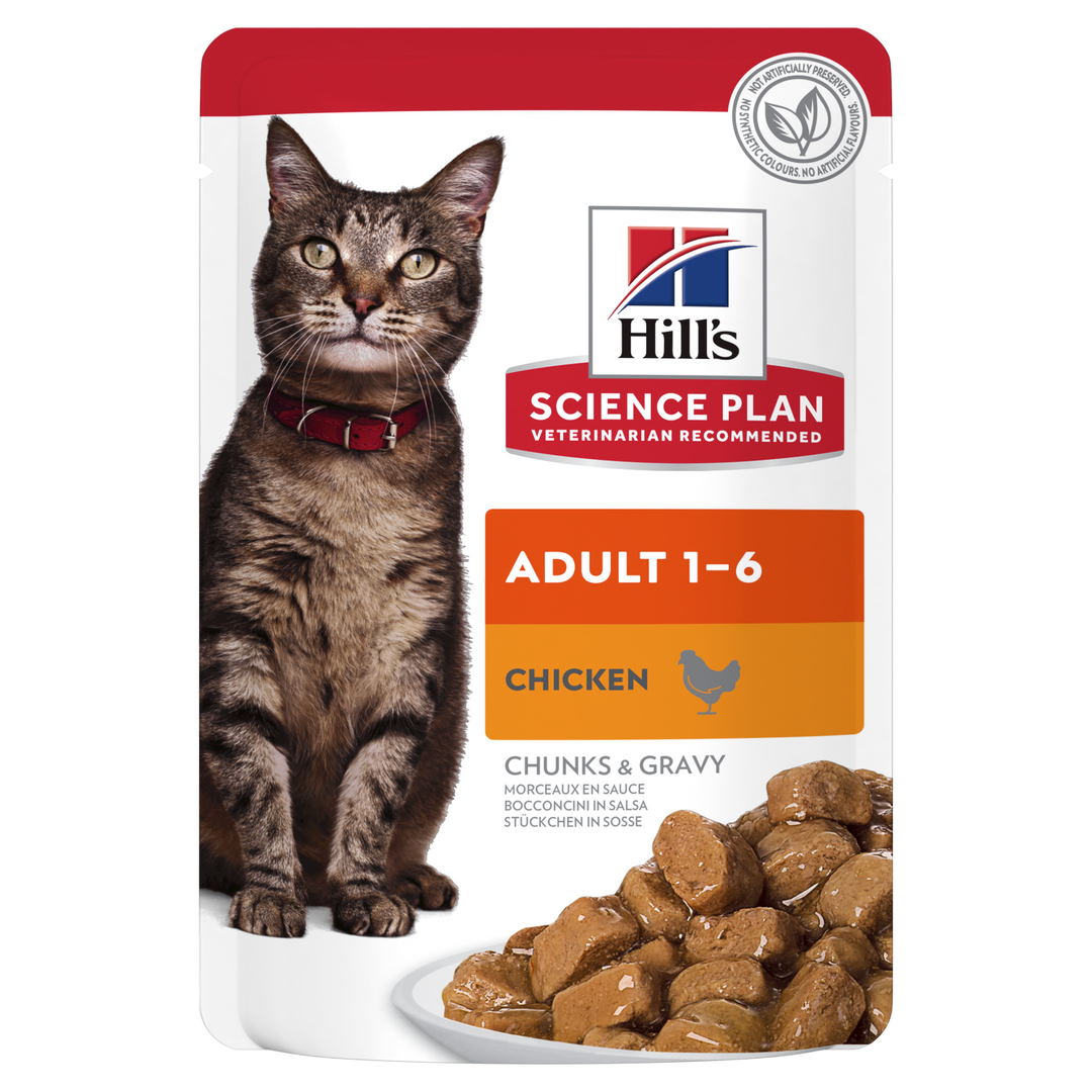 Science plan Feline Chicken 12 pack pouches (12x85g)