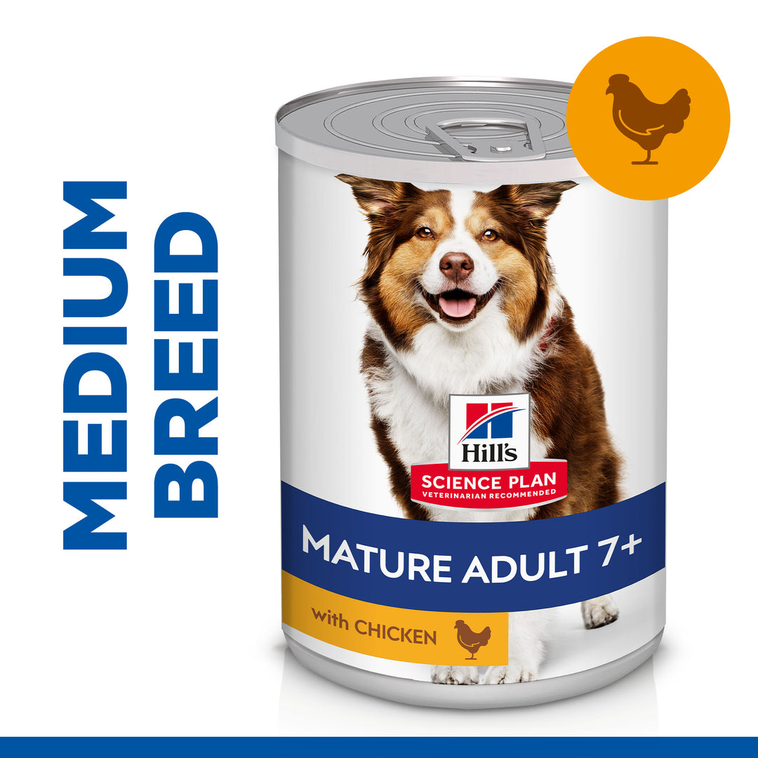 Hill's Science Plan Mature Adult +7 (chicken) , 370G CANS