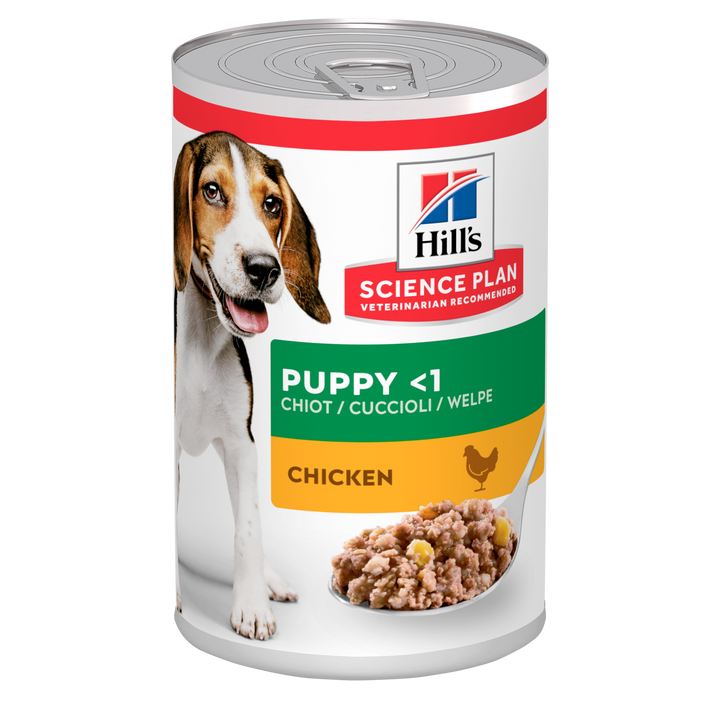 Hill's Science Plan Puppy  Medium Dog Food Savoury Chicken 370G can