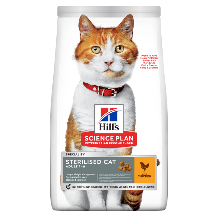 Hill's Science Plan Adult Sterilised cat food Chicken