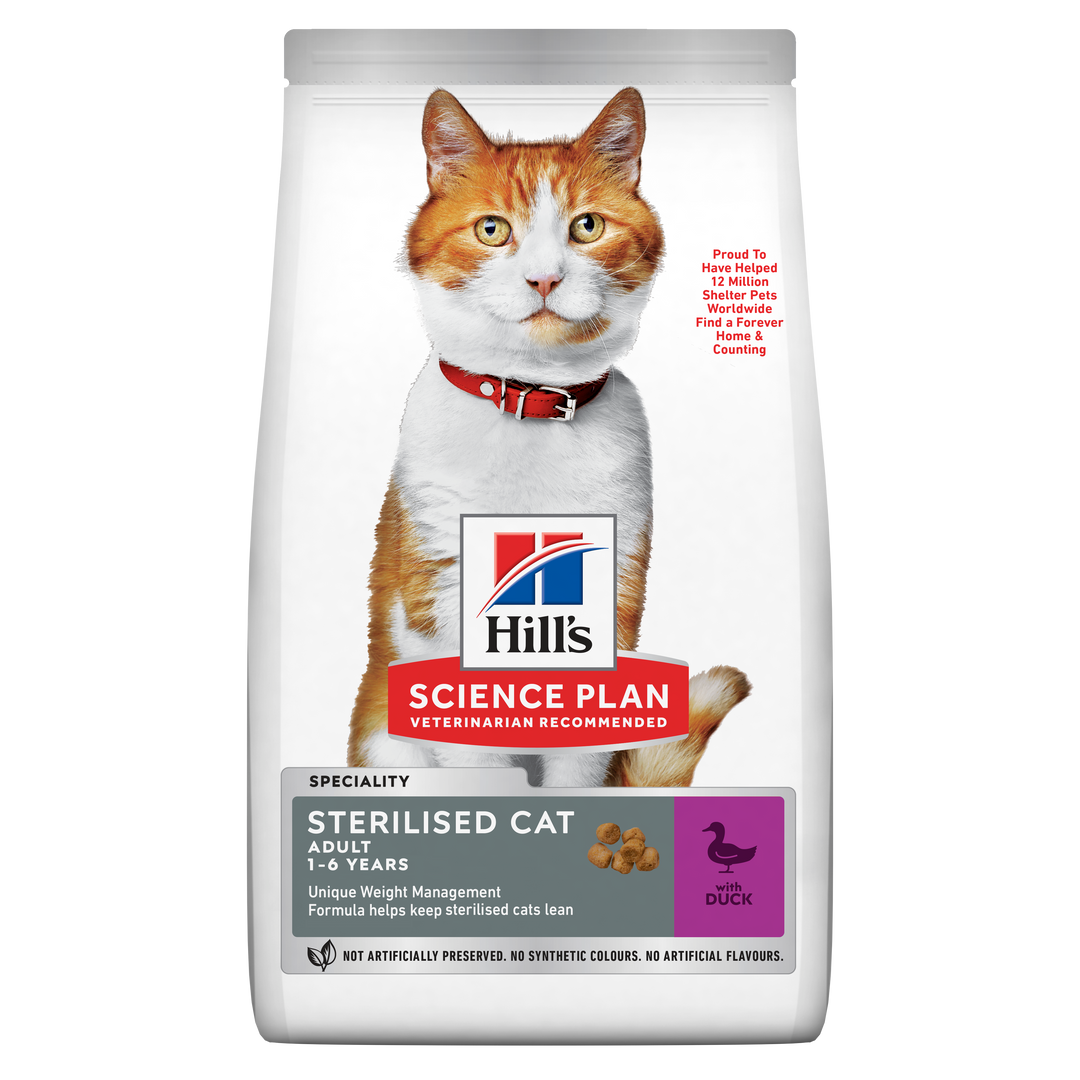 Hill's Science Plan  Adult Sterilised cat food Duck