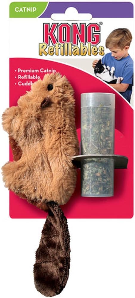 KONG - Cat Refillable Catnip Beaver