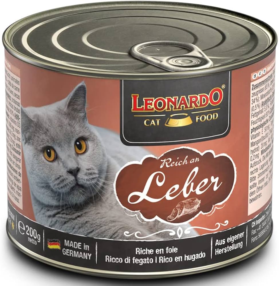 Leonardo Cat tin, 200g - Liver