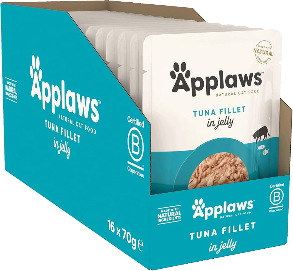 Applaws Pouches Tender Tuna in tasty Jelly (1 box, 16 pcs)