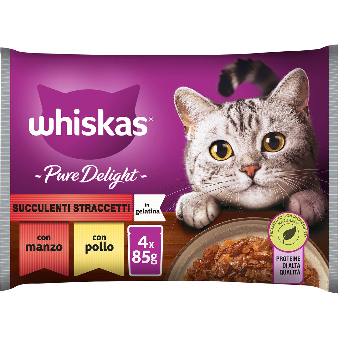 Whiskas Pure delight succulent strips in Jelly - 4 pack