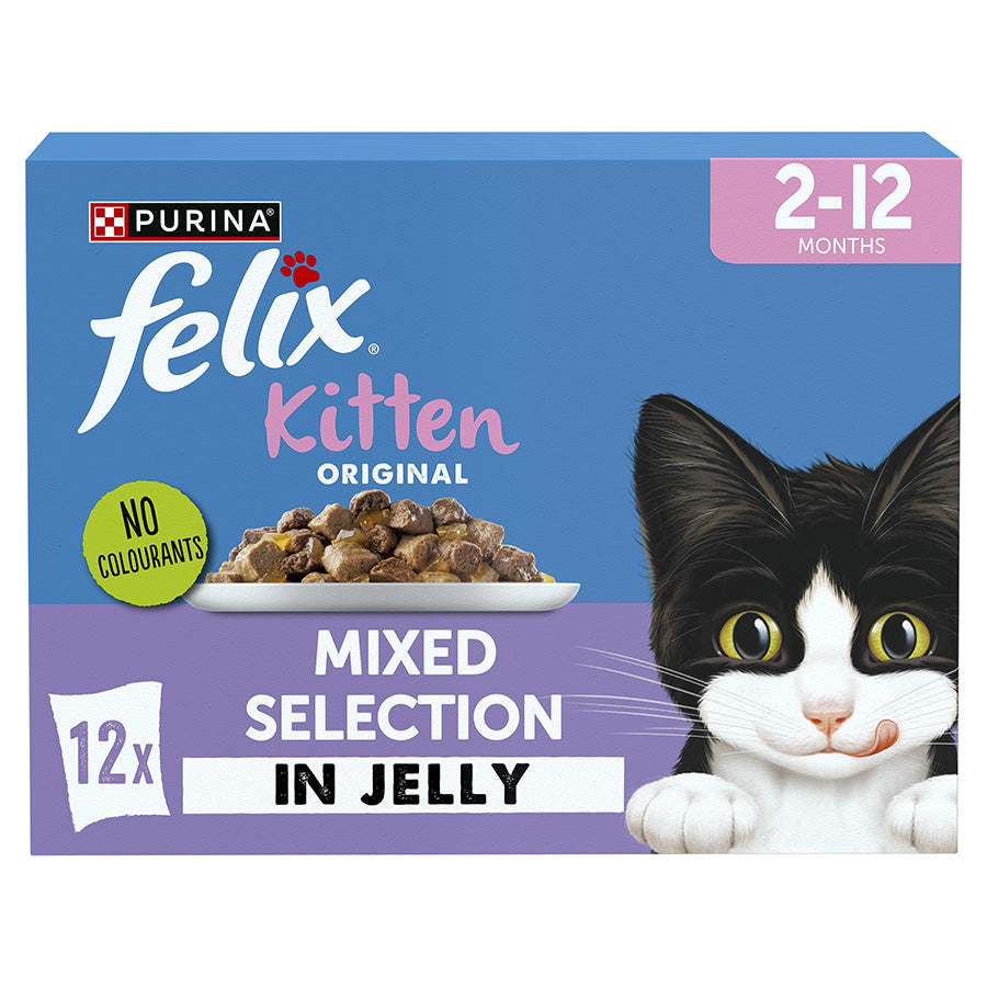 Felix Kitten Original Mixed Selection in jelly (12 Pack)