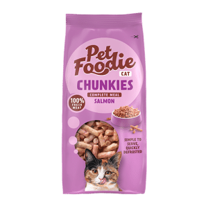 Pet Foodie Cat Raw - Chunks Salmon, 300g