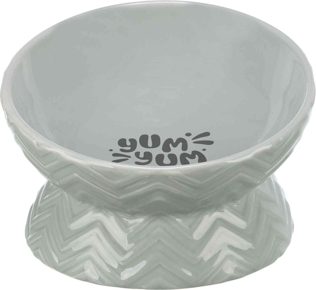 Bowl, elevated, ceramic, 0.35 l/diam. 17 cm, grey