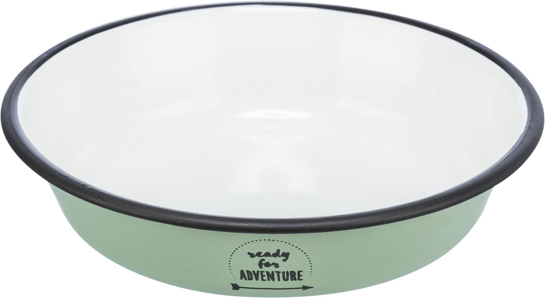 Bowl, enamel/stainless steel for Cats