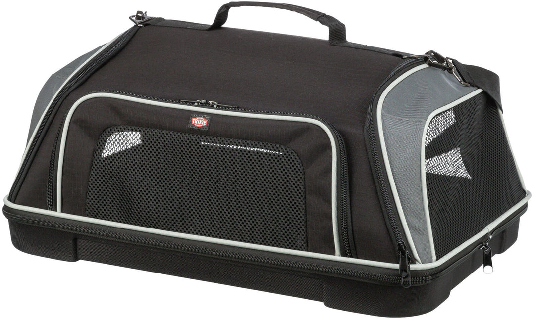 Boarding airline carrier, 55 x 23 x 40 cm, black/grey