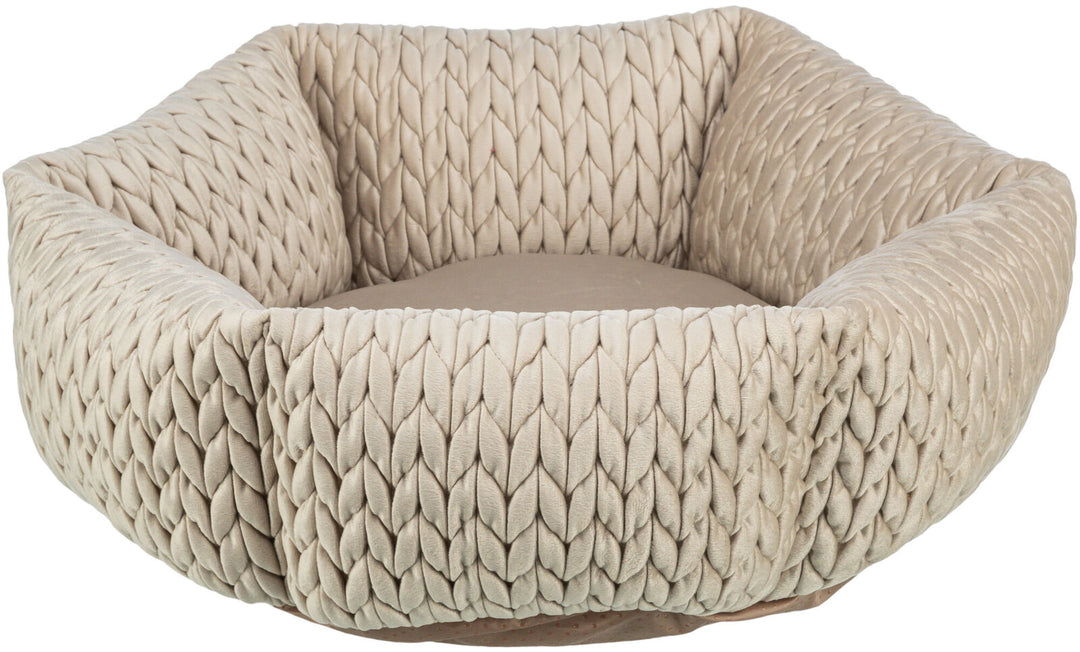 Livia bed, round, diam 50 cm, sand