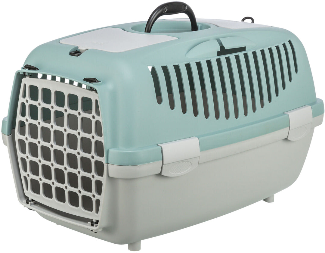 Capri 2 transport box, XS–S: 37 x 34 x 55 cm, light grey/sage