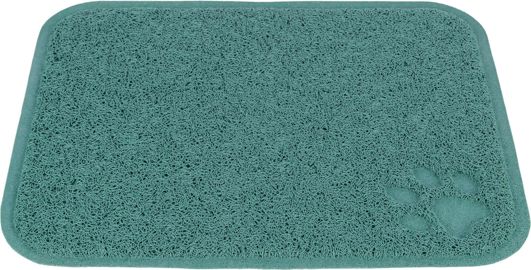 Cat litter tray mat, PVC, 37 x 45 cm, sage