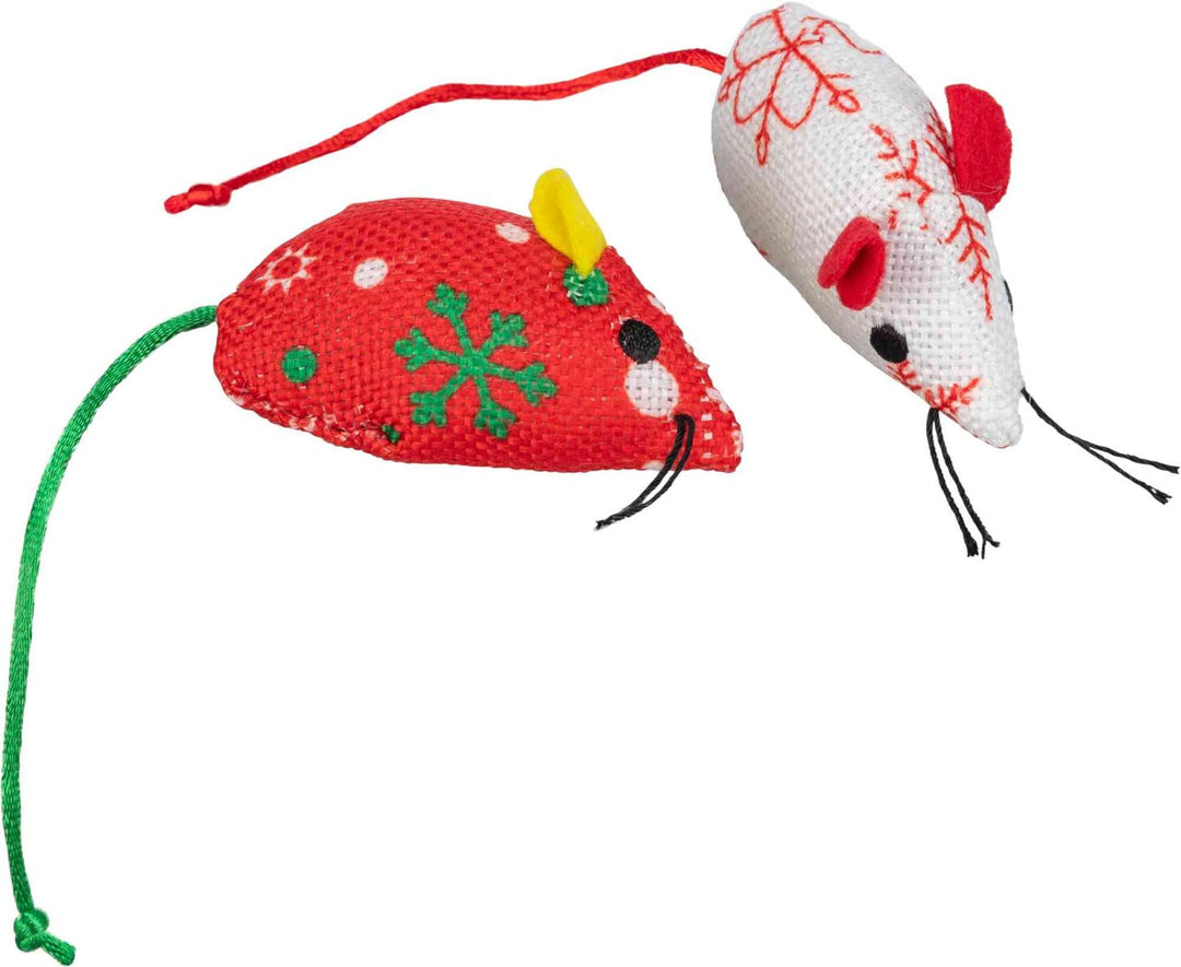 Xmas Mouse Set of two - for Cats