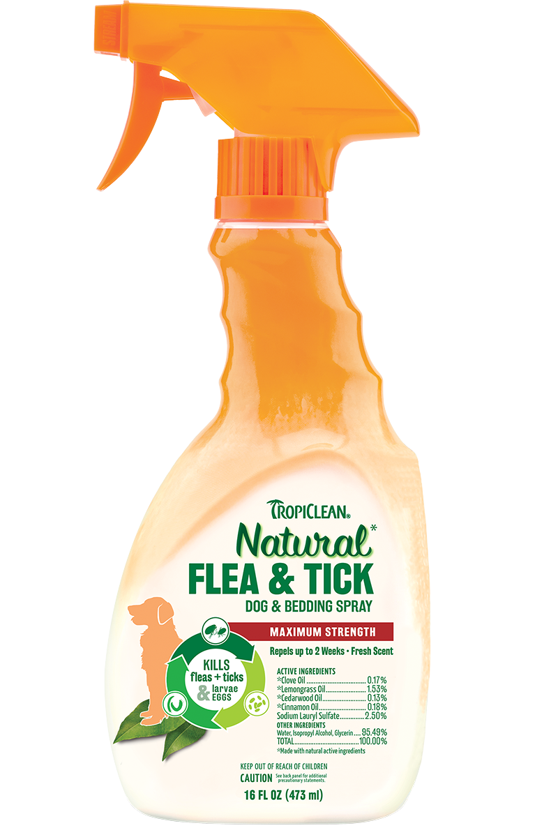 Tropiclean Natural Flea & Tick Dog & Bedding Spray, 473ml