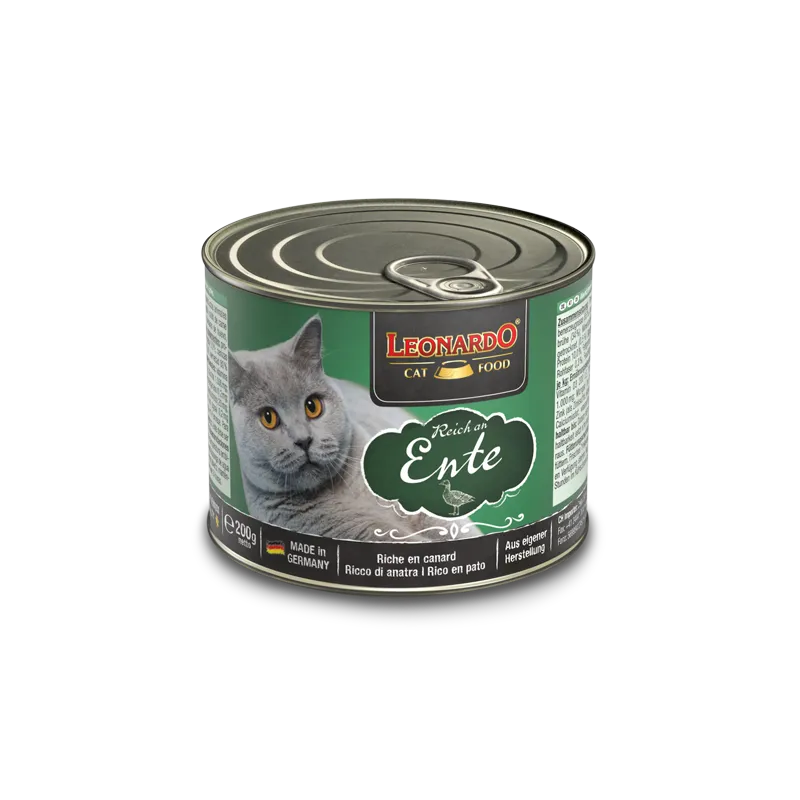 Leonardo Cat tin, 200g - Duck