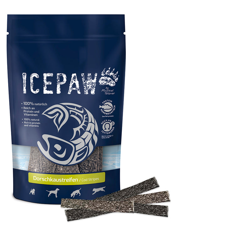 ICE PAW Snack Cod Stripes 15 pcs