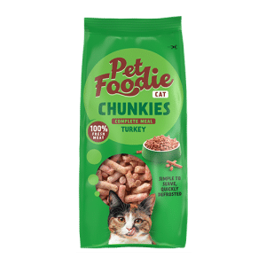 Pet Foodie Cat Raw - Chunks Turkey, 300g