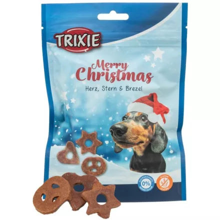 Xmas Snack treats for Dogs , Heart, Star & Pretzel