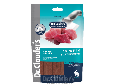 Dr Clauder's Rabbit Filet Strips, 80g