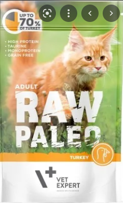 Raw Paleo Cat Pouches, 100g - Adult (turkey)